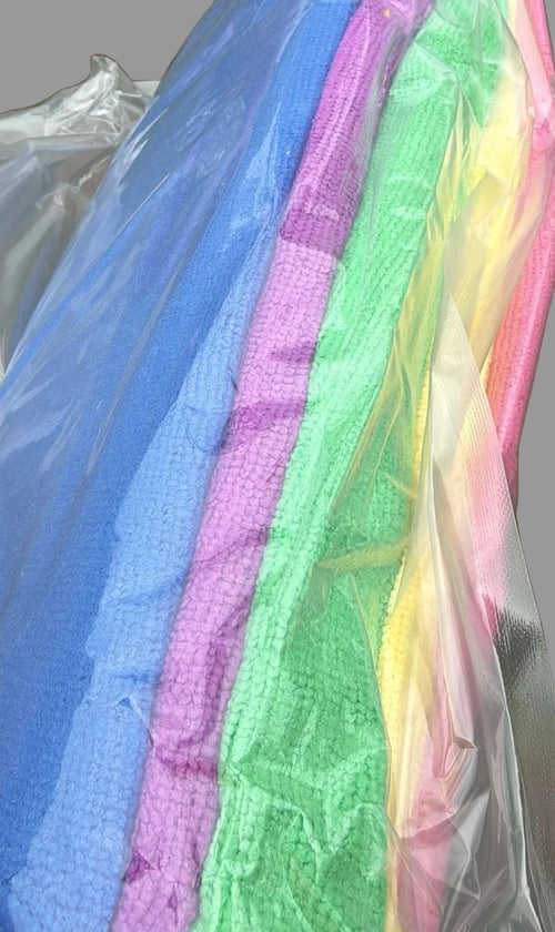 10 Pack Microfibre Cloth 40x40 Multi colour Pack. Best Quality & Best Size