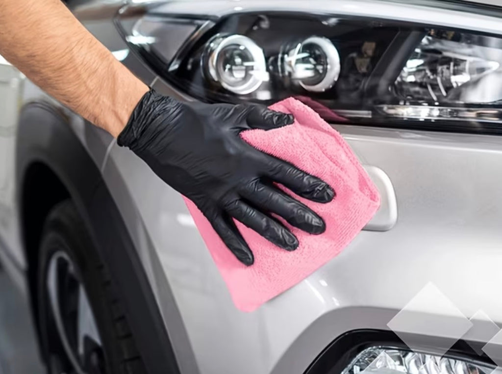 10pc/20pc/40pc Cleaning Cloths, Pink Microfiber Cleaning Cloths, Reusable. 25cmx25cm (9.8inch)