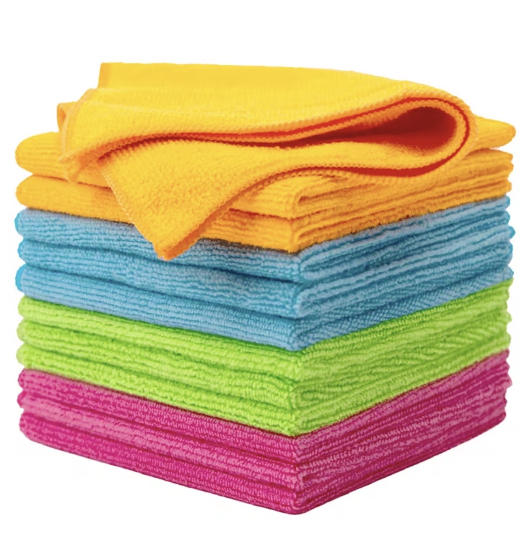 10 Pack Microfiber Cleaning Cloths size: 30.48x30.48 cm