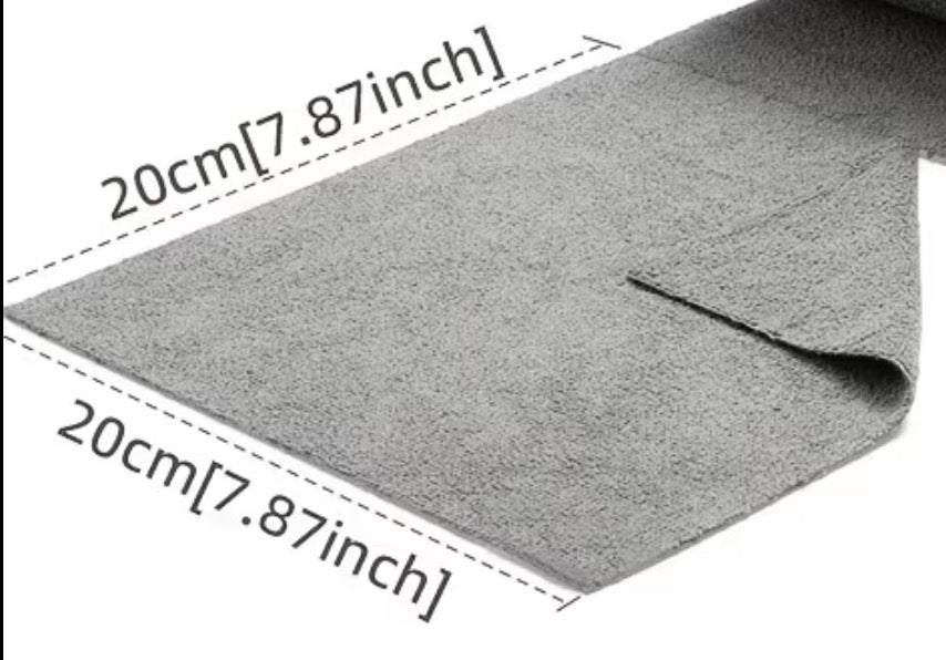 10/20/50  Grey Microfiber Super Absorbent Cloth