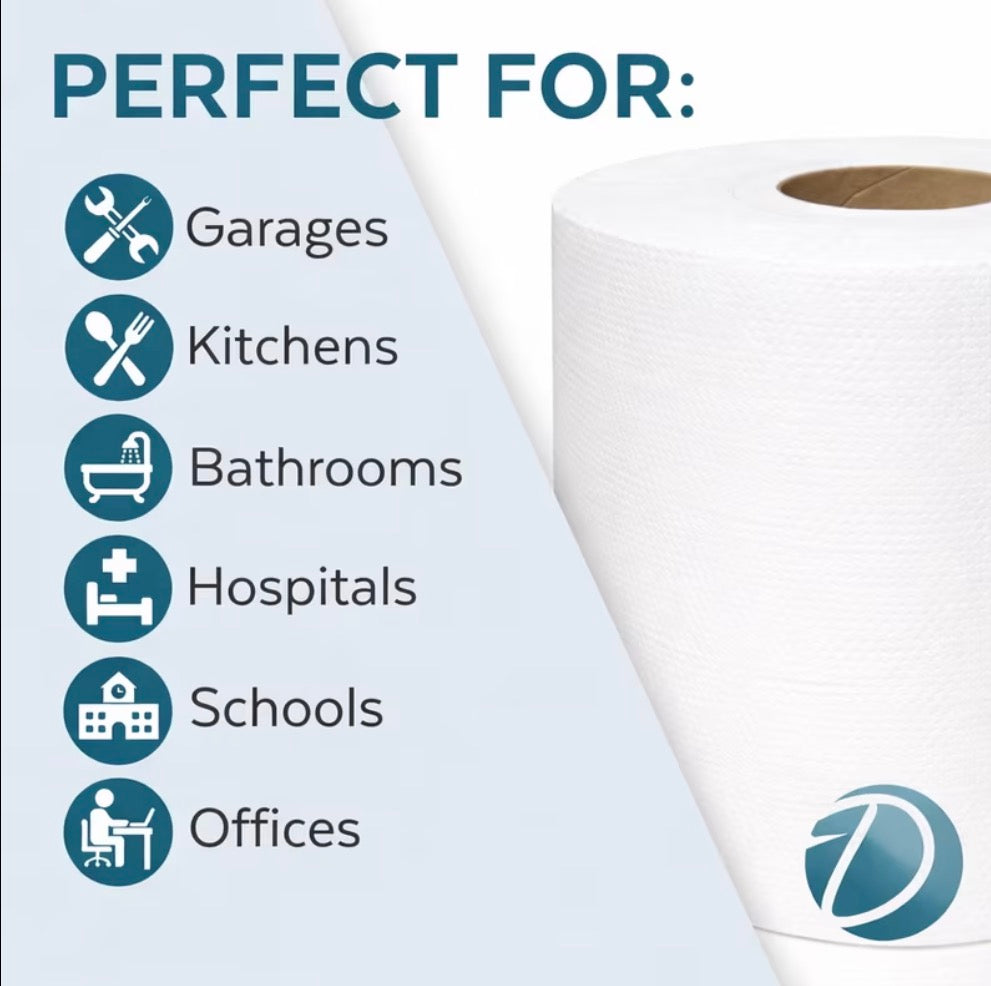 X6 Pack Premium White Centre-Feed Roll 2ply