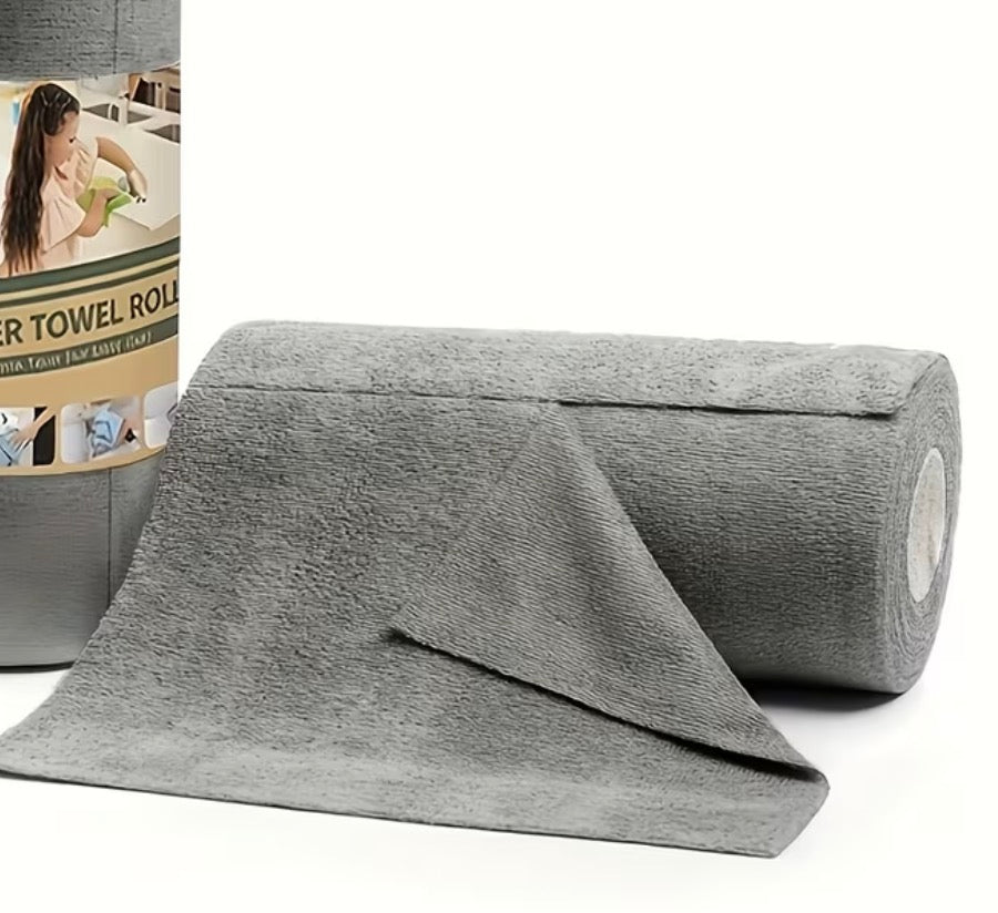 100pcs Extra Large Roll-Up Tear-Off Microfiber Towels